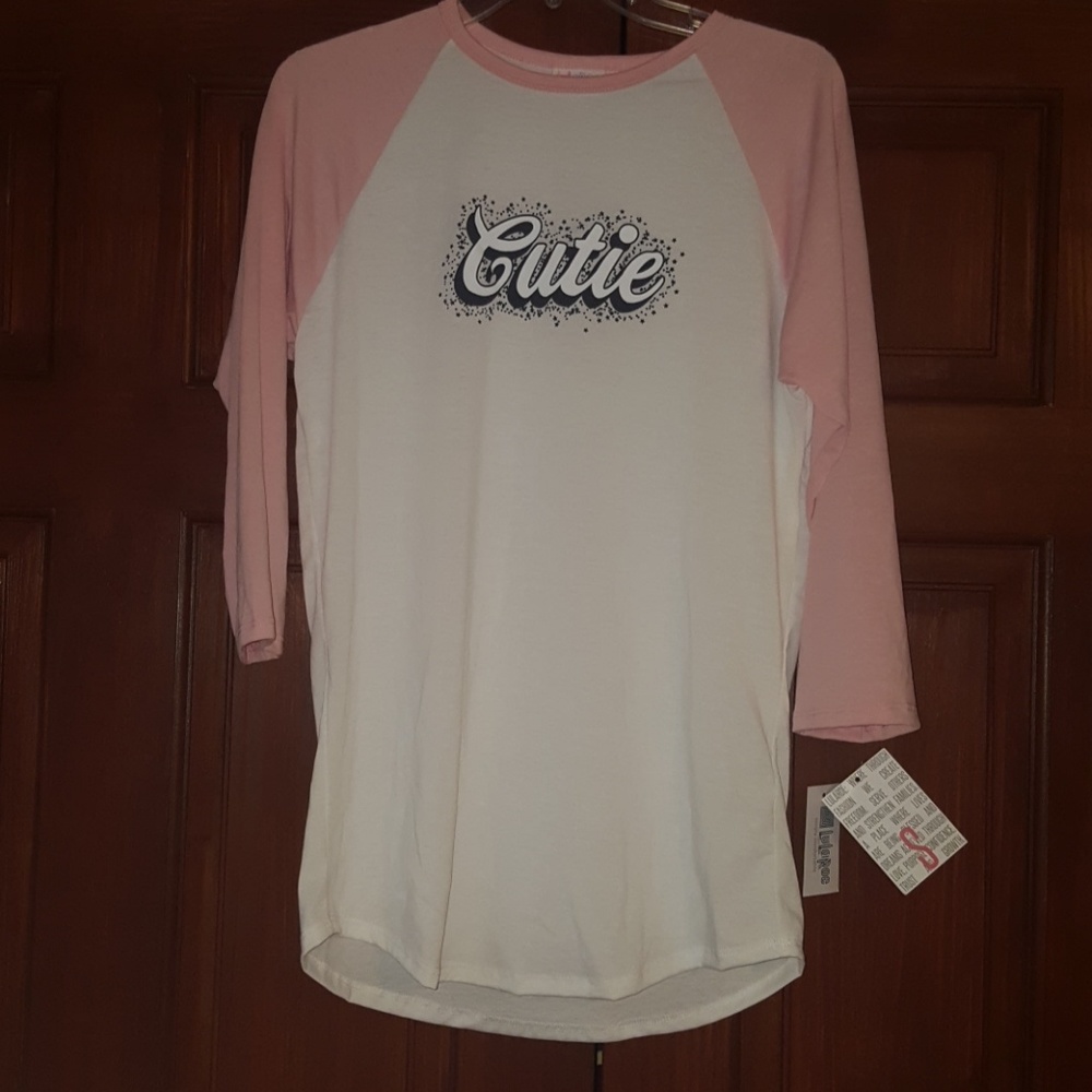 NWT Lularoe Randy baseball tshirt size S
